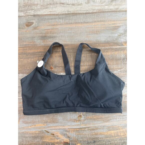 Spanx Bra Size XL Low Impact Wireless Sports Bra Black NEW Removable Cups - Picture 1 of 7